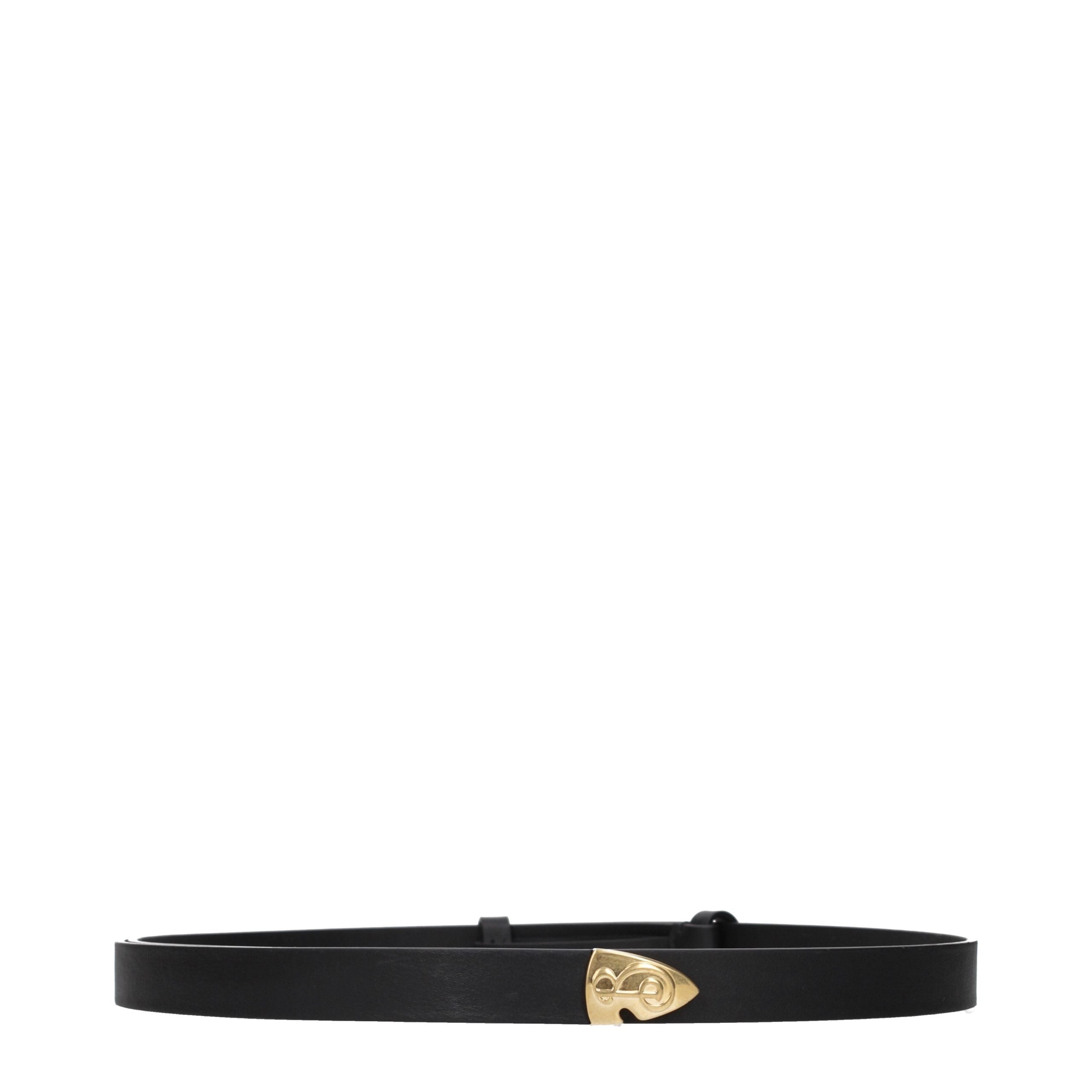 Burberry Black Leather Regular Belt