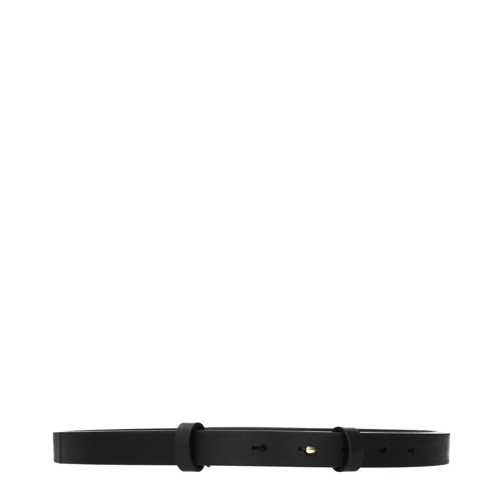 Burberry Black Leather Regular Belt