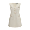 Self-Portrait Beige Polyamide Casual Dress