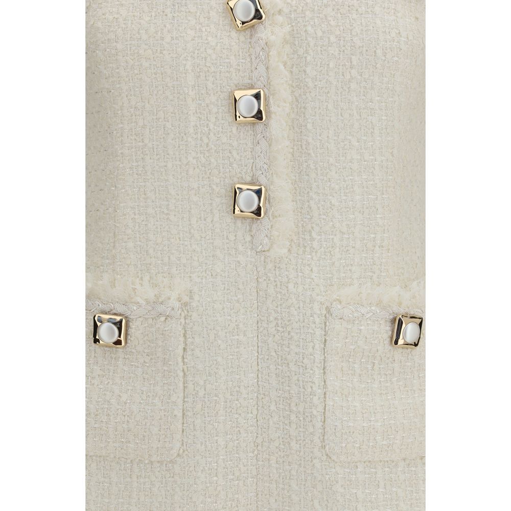 Self-Portrait Beige Polyamide Casual Dress