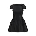 Self-Portrait Black Polyester Casual Dress