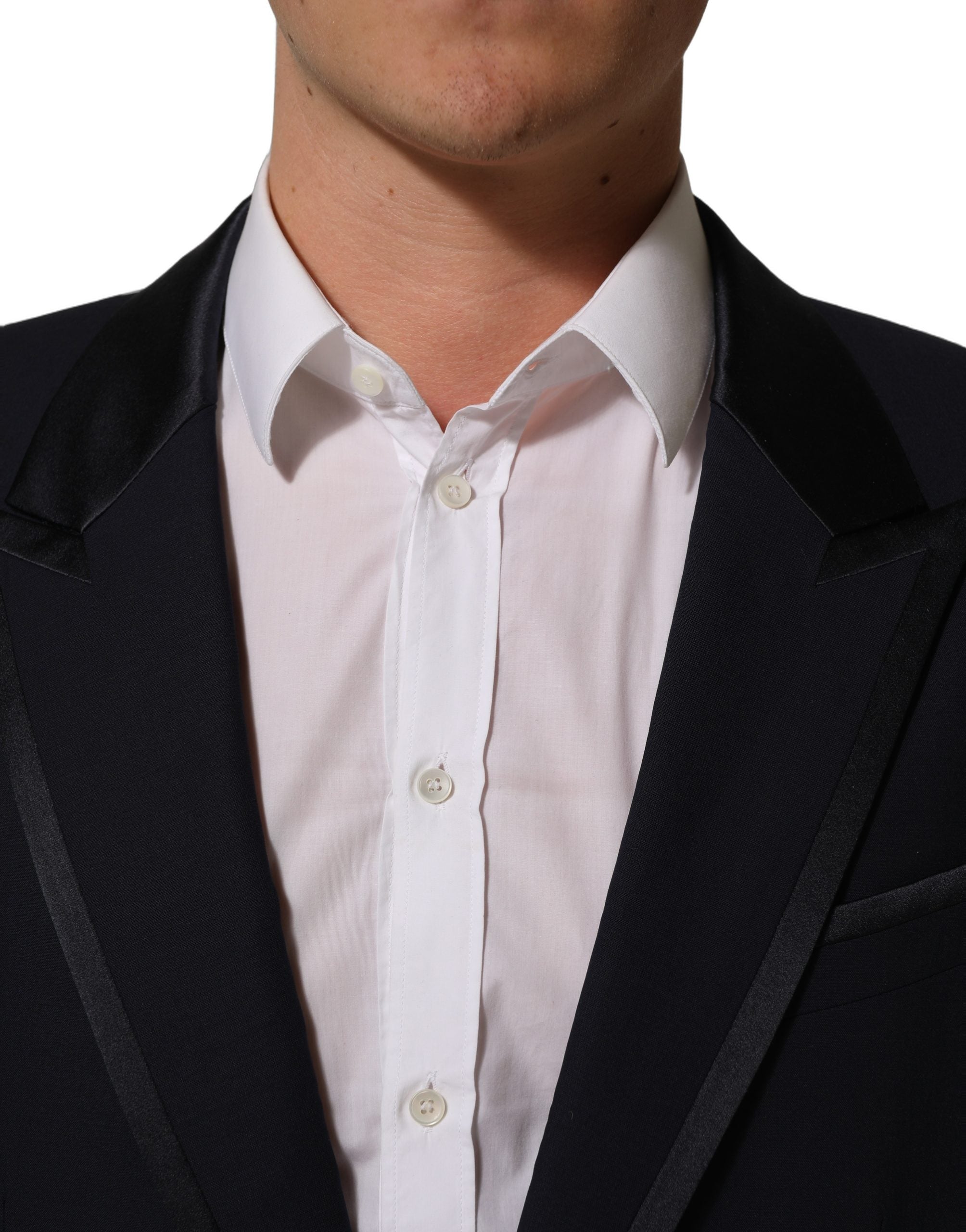 Dolce & Gabbana Dark Blue Single Breasted 2 Piece Men Suit