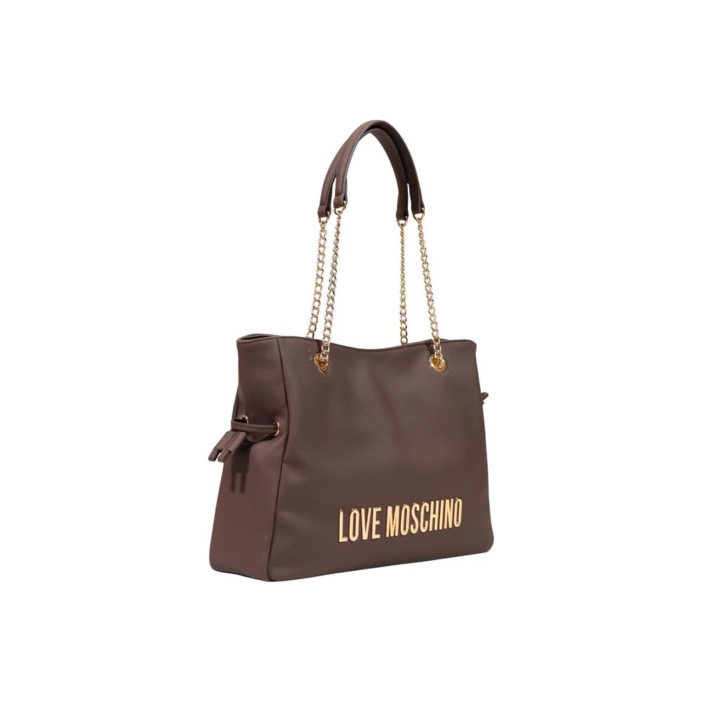 Love Moschino Brown Polyester Handbag