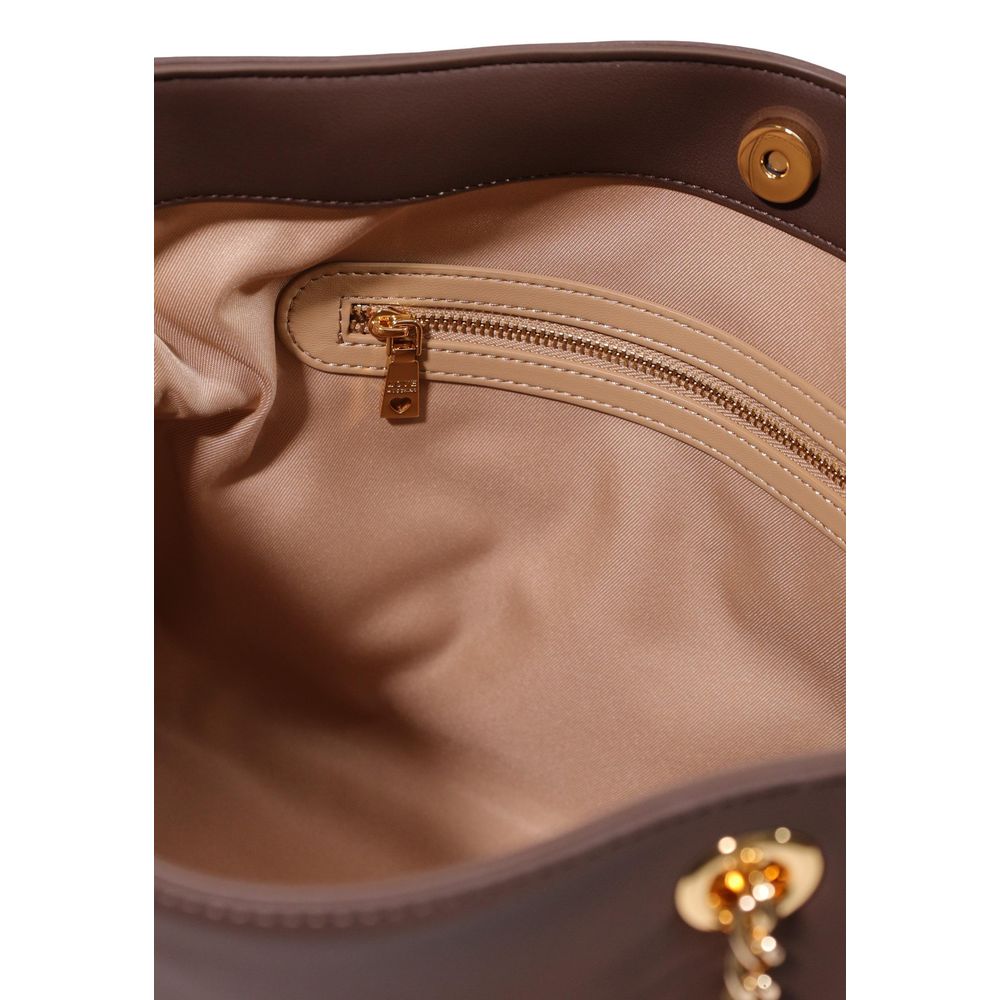 Love Moschino Brown Polyester Handbag