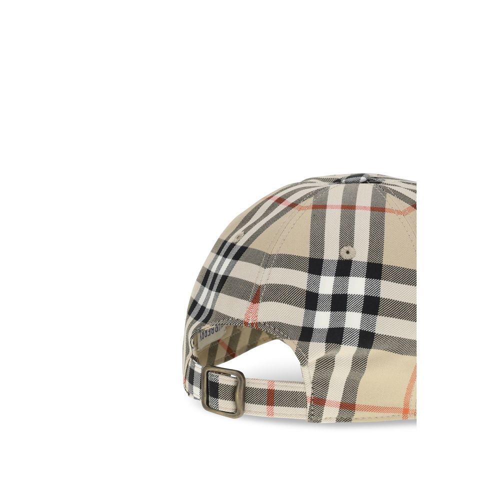 Burberry Beige Cotton Cap (Baseball Hat)
