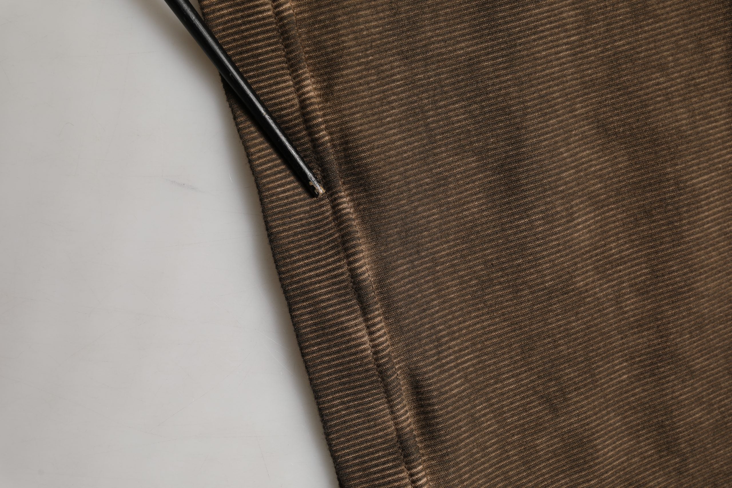 Dolce & Gabbana Brown Cotton Buttoned Henley Pullover Sweater