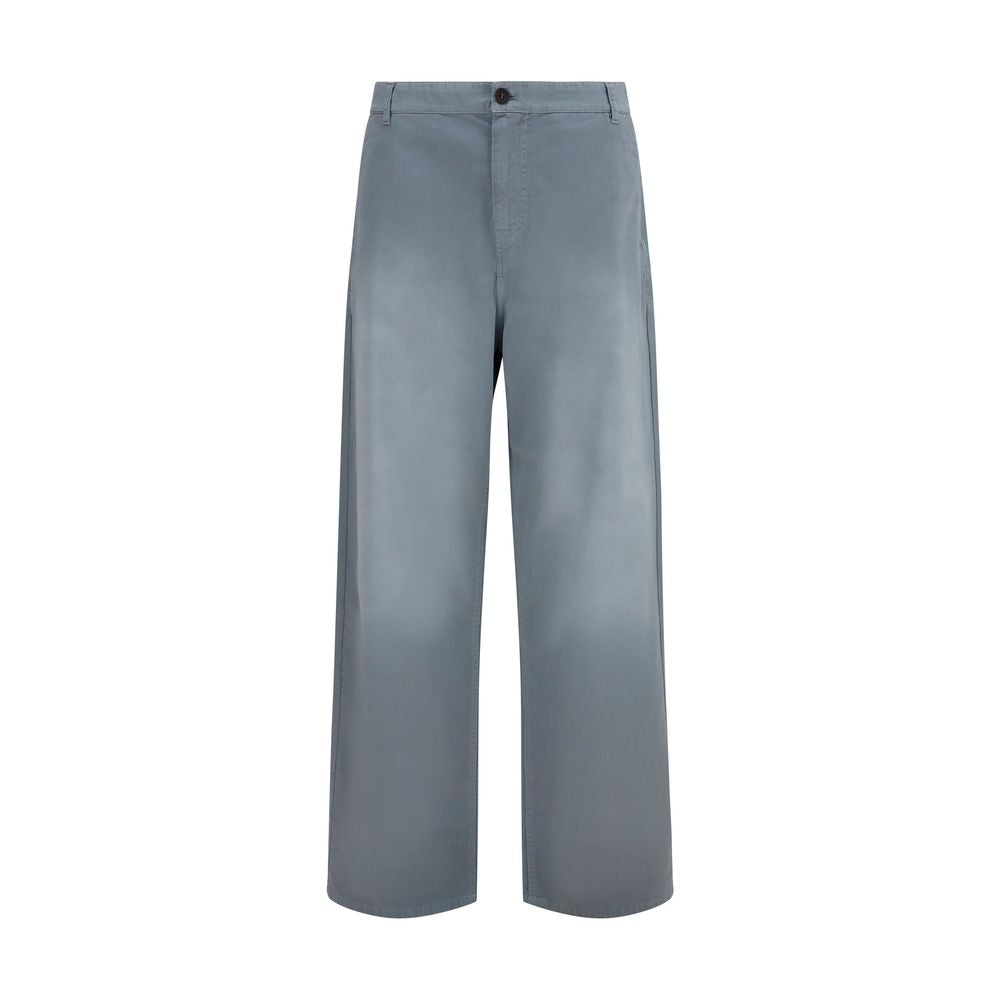 Miu Miu Gray Cotton Casual Pants