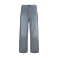 Miu Miu Gray Cotton Casual Pants