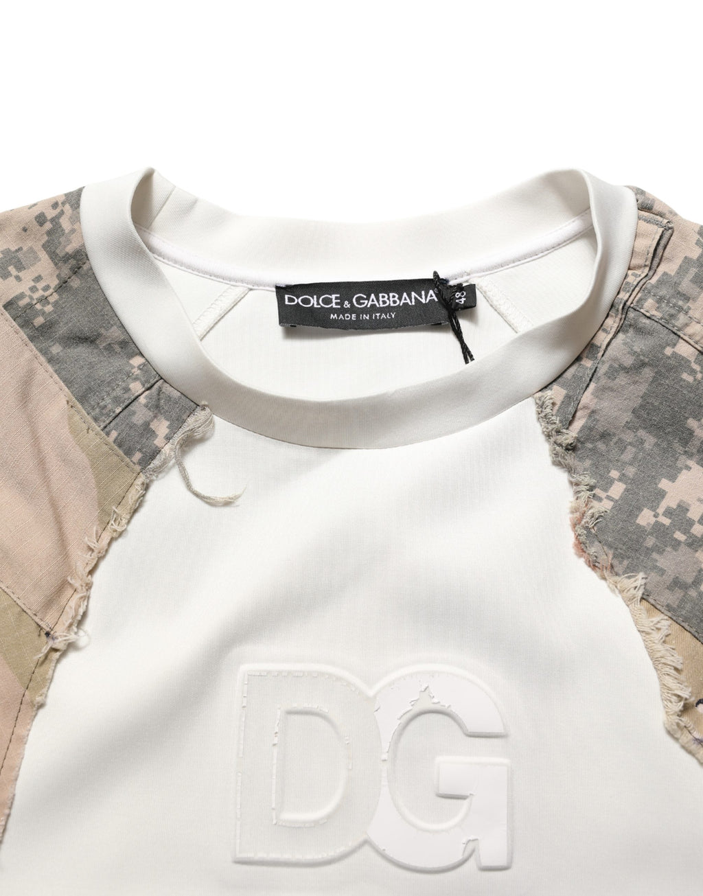 Dolce & Gabbana Multicolor Camo Patchwork Sweatshirt Sweater