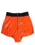 Dolce & Gabbana Orange Polyester Logo High Waist Girdle Underwear