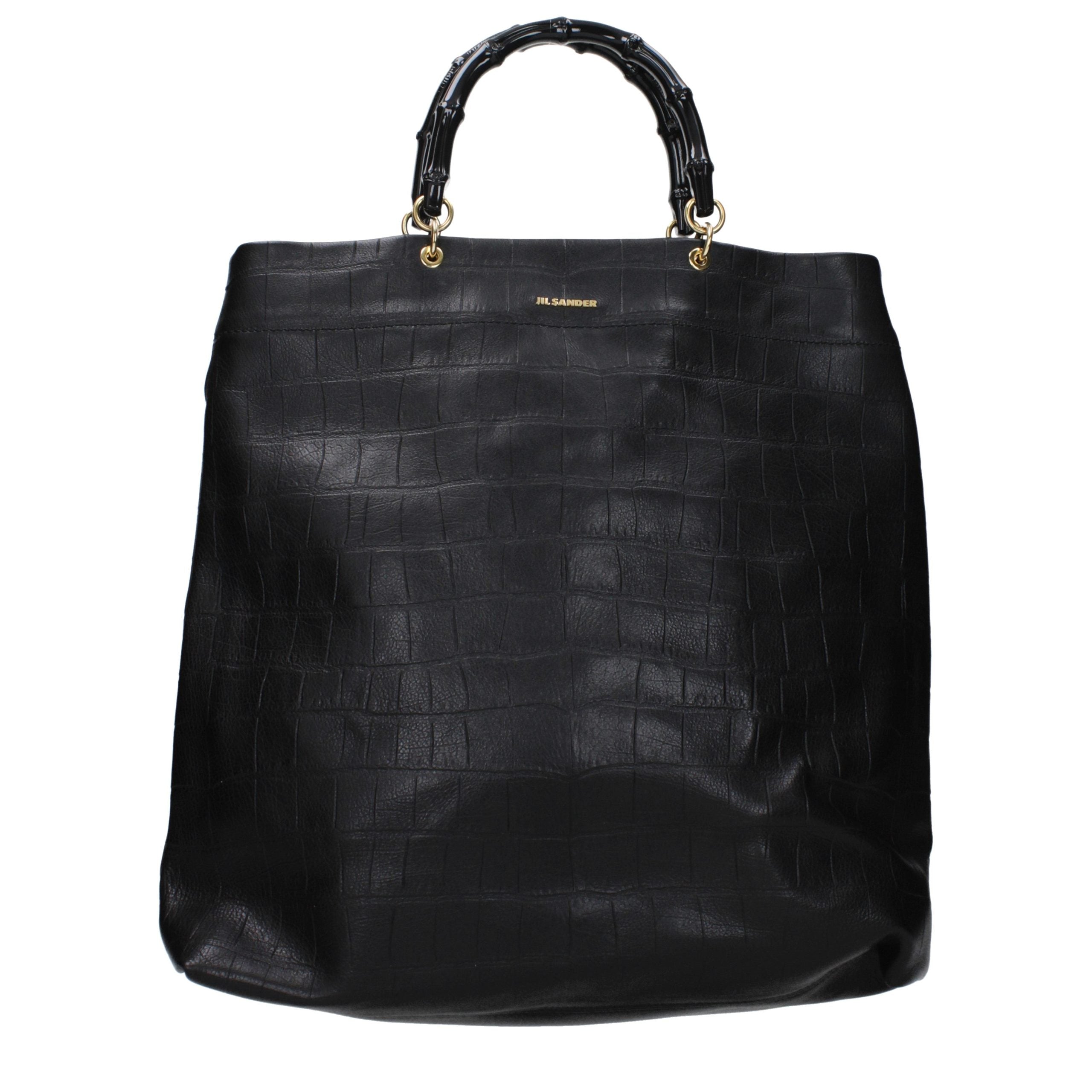 Jil Sander Black Leather Handbag