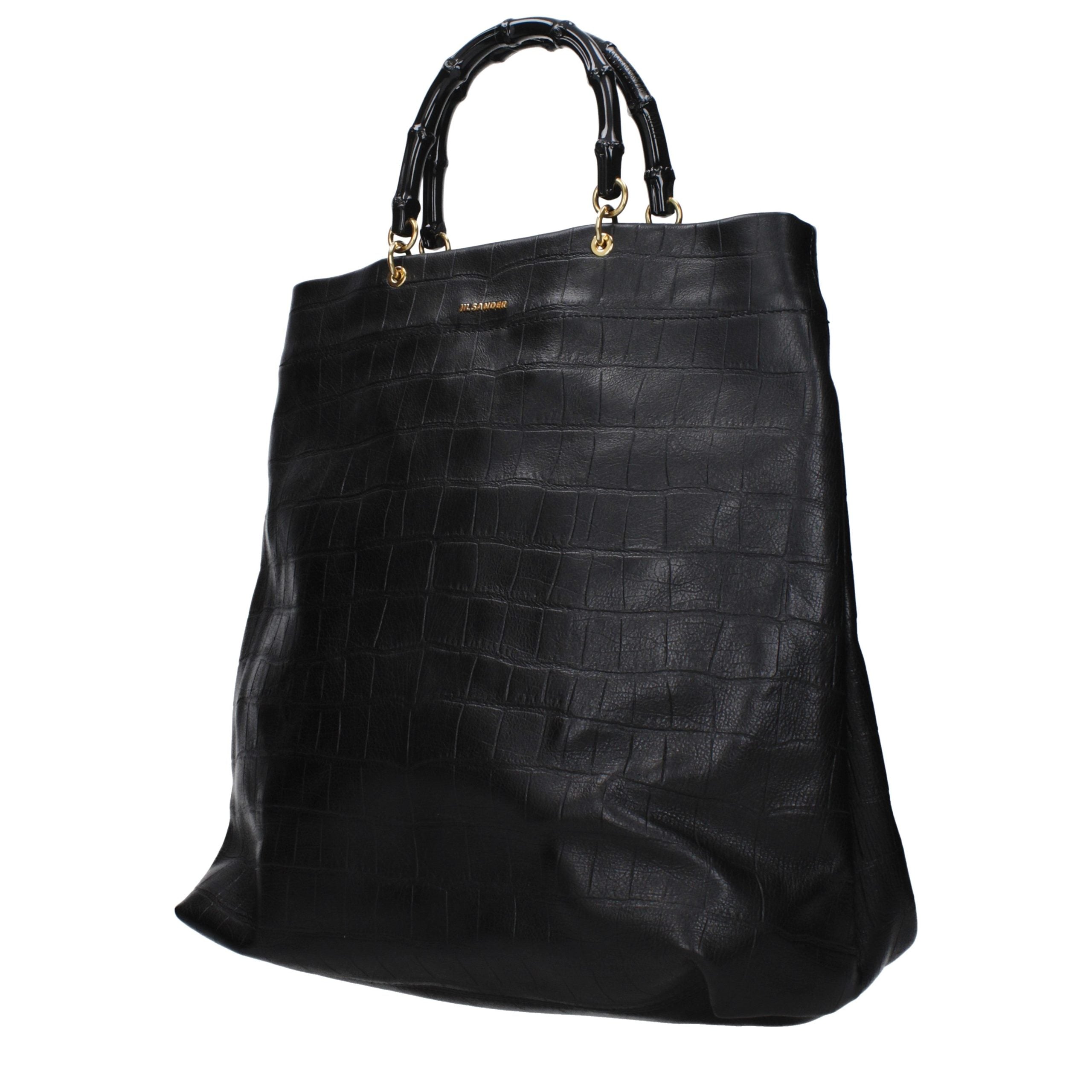 Jil Sander Black Leather Handbag