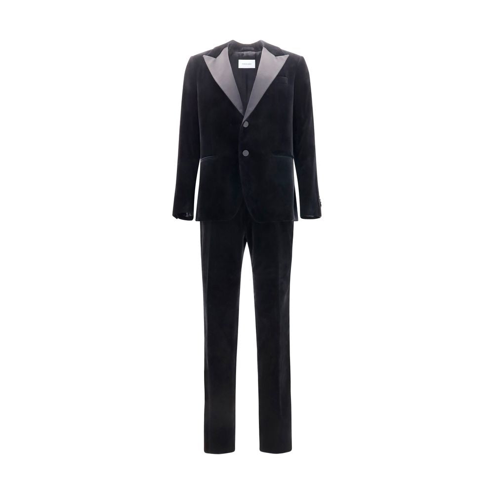 Ferragamo Black Cotton Tuxedo