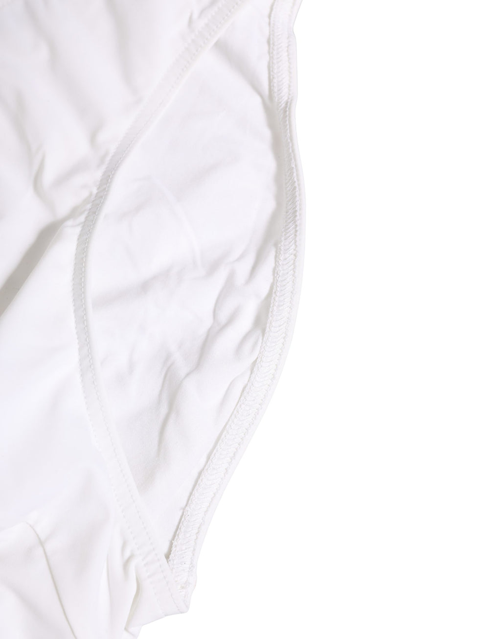 Dolce & Gabbana White Stretch Drawstring Swim Brief Swimwear