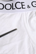 Dolce & Gabbana White Cotton Stretch Regular Boxer Underwear