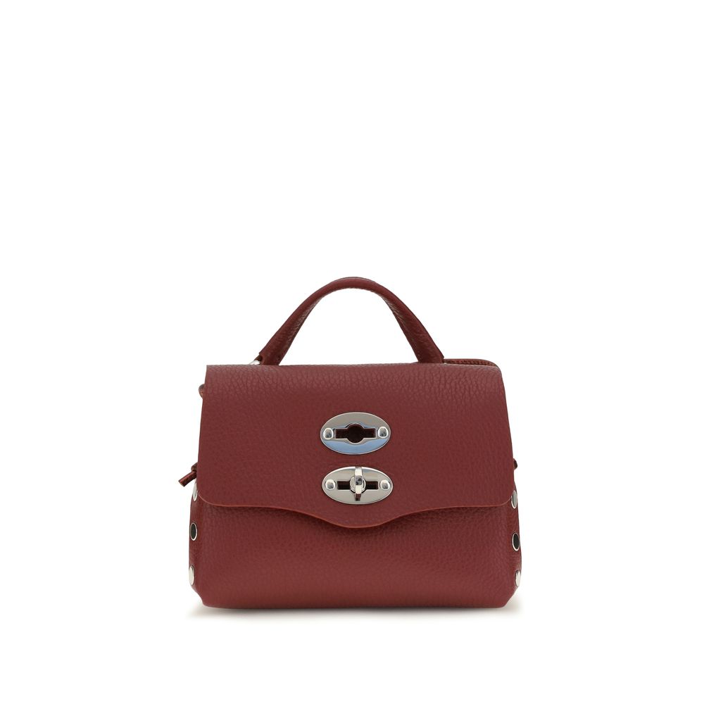 Zanellato Bordeaux Calf Leather Bos Taurus Shoulder Bag