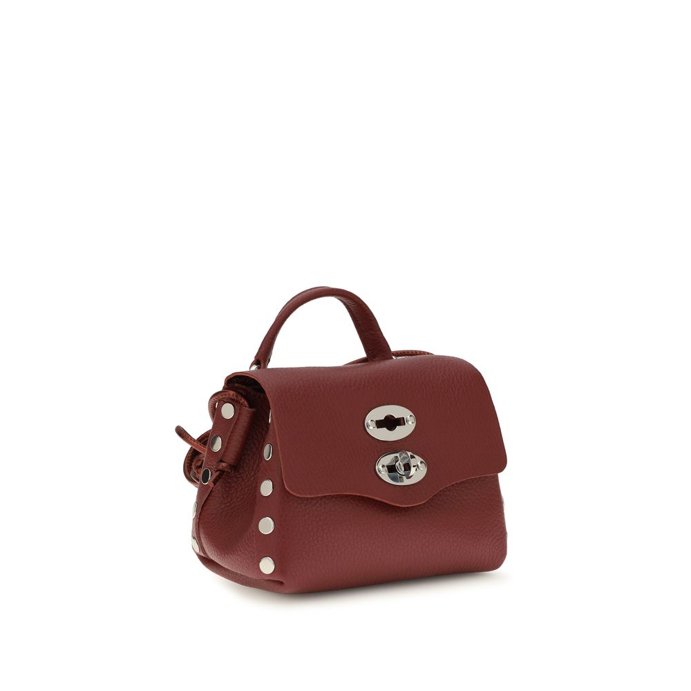Zanellato Bordeaux Calf Leather Bos Taurus Shoulder Bag