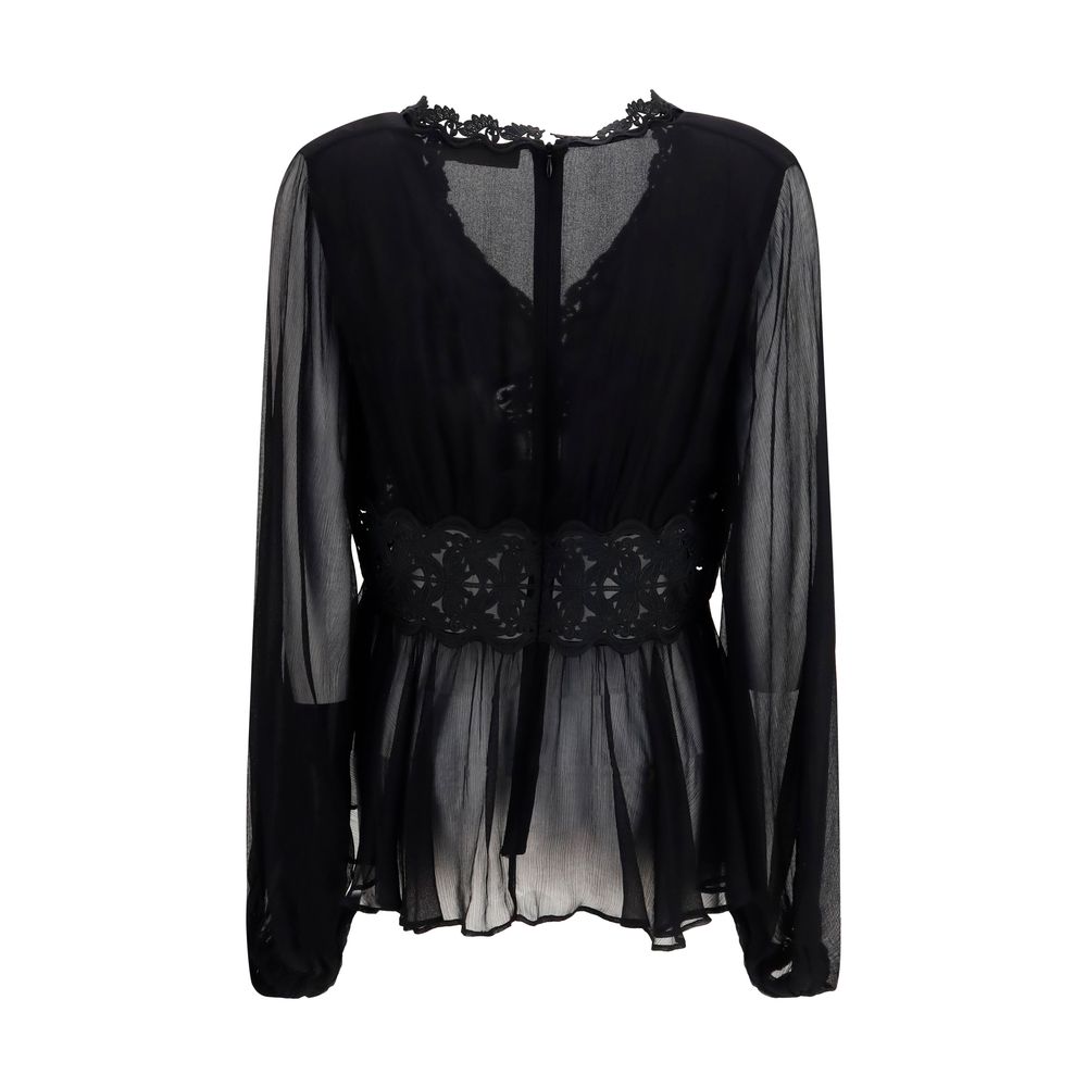 Zimmermann Black Viscose Blouse