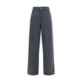 Miu Miu Black Cotton Straight-Leg Jeans