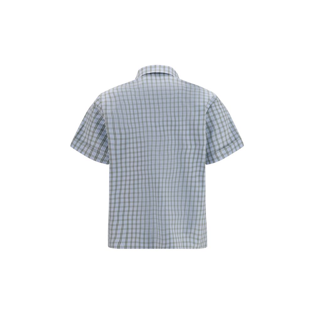 Miu Miu Blue Cotton Pattern Shirt