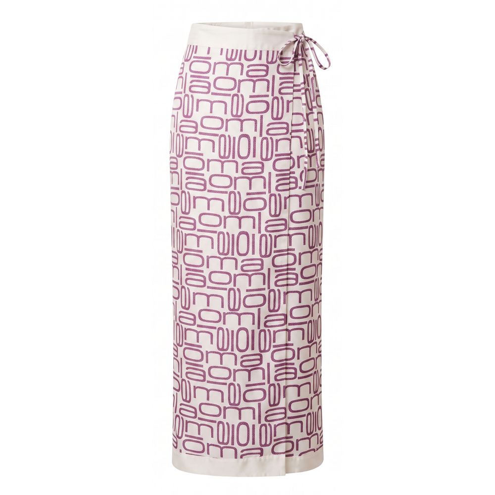 Malo Purple Silk Women Pants