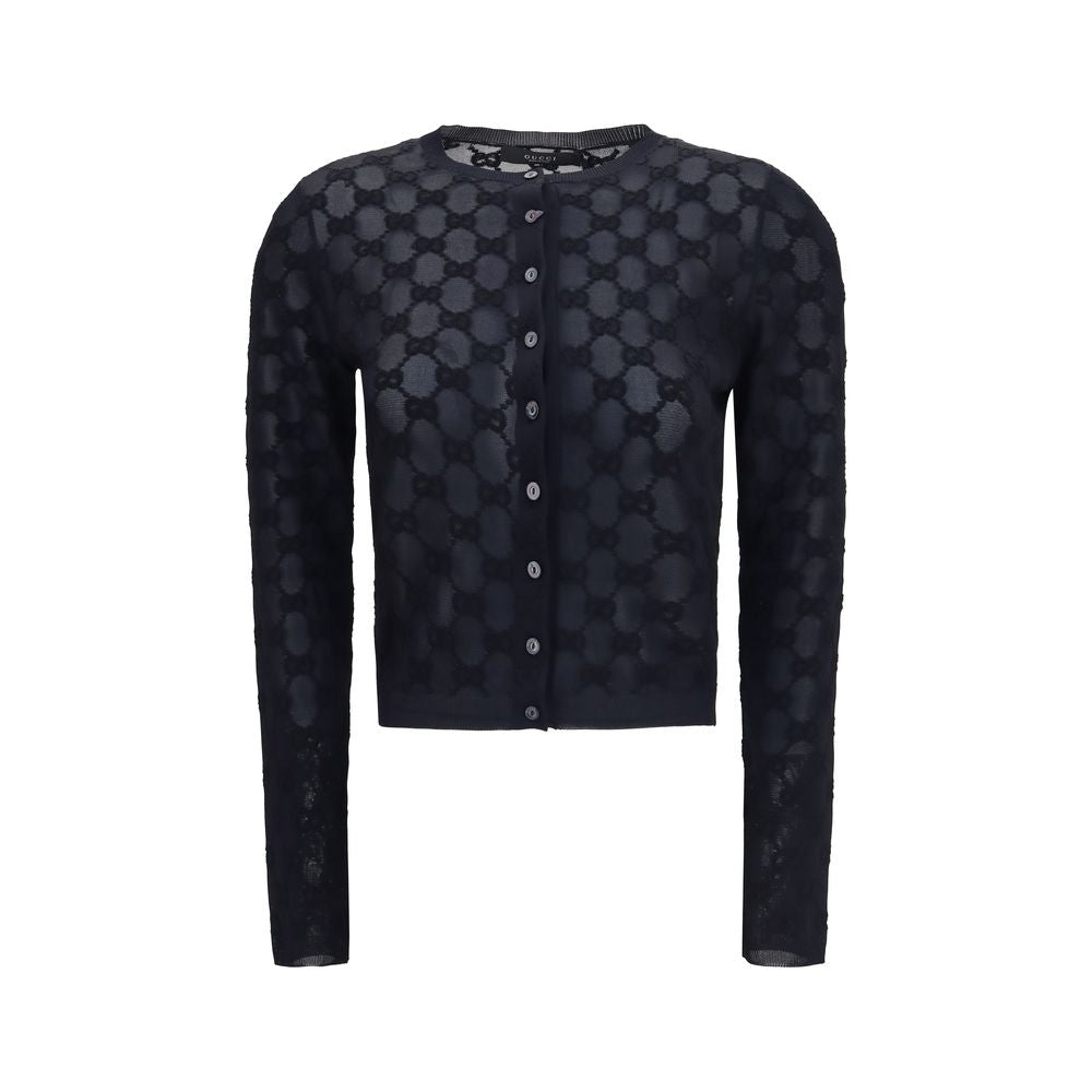 Gucci Black Viscose Cardigan