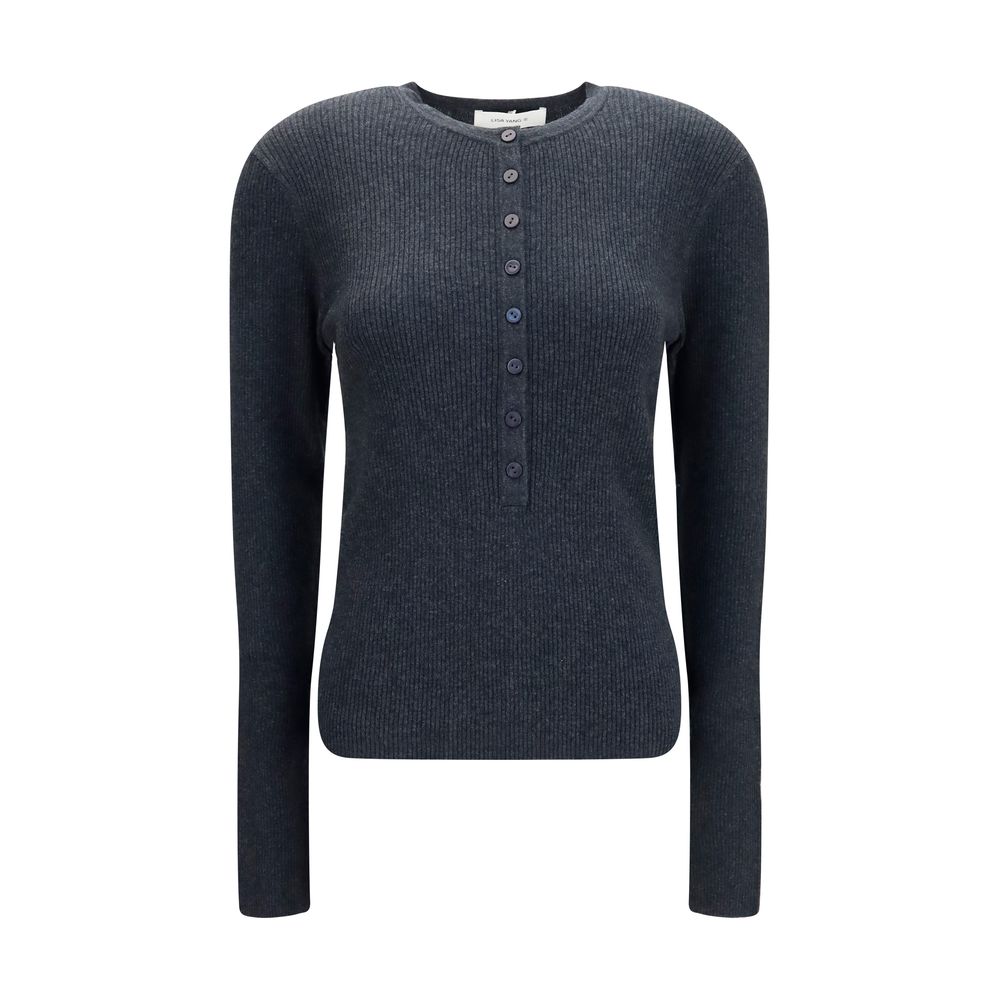 Lisa Yang Gray Cotton Sweatshirt