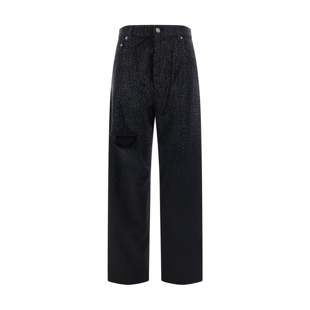 Golden Goose Black Cotton Casual Pants