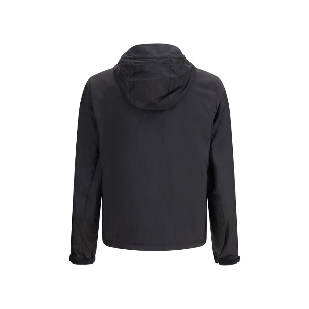 Prada Black Recycled Polyamide Shell Jacket