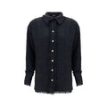 Balmain Black Polyamide Pattern Shirt