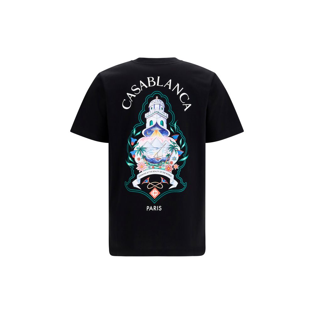 Casablanca Black Cotton T-Shirt