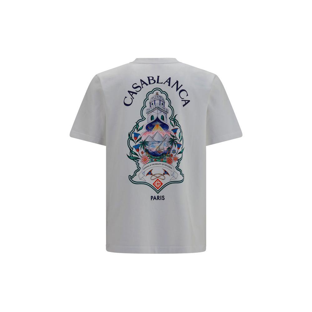 Casablanca White Cotton T-Shirt