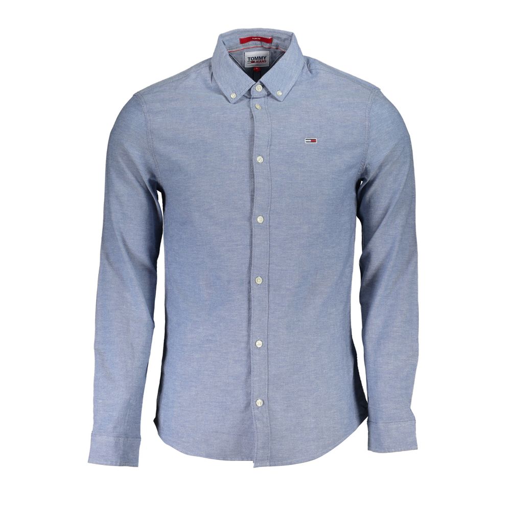 Tommy Hilfiger Blue Cotton Men's Shirt