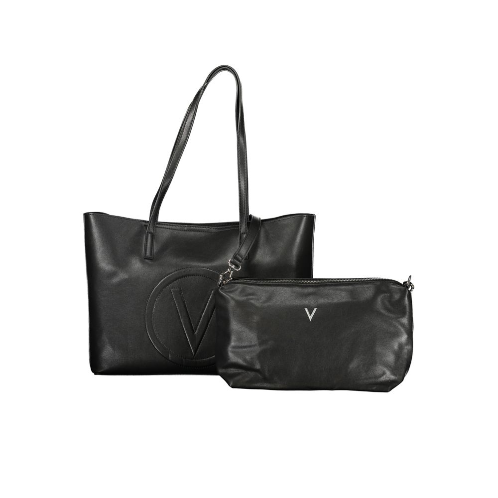 Mario Valentino Nero Poliuretano Women's Bag with Adjustable Strap