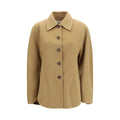 Rohe Beige Wool Oves Aries Full-Length Jacket