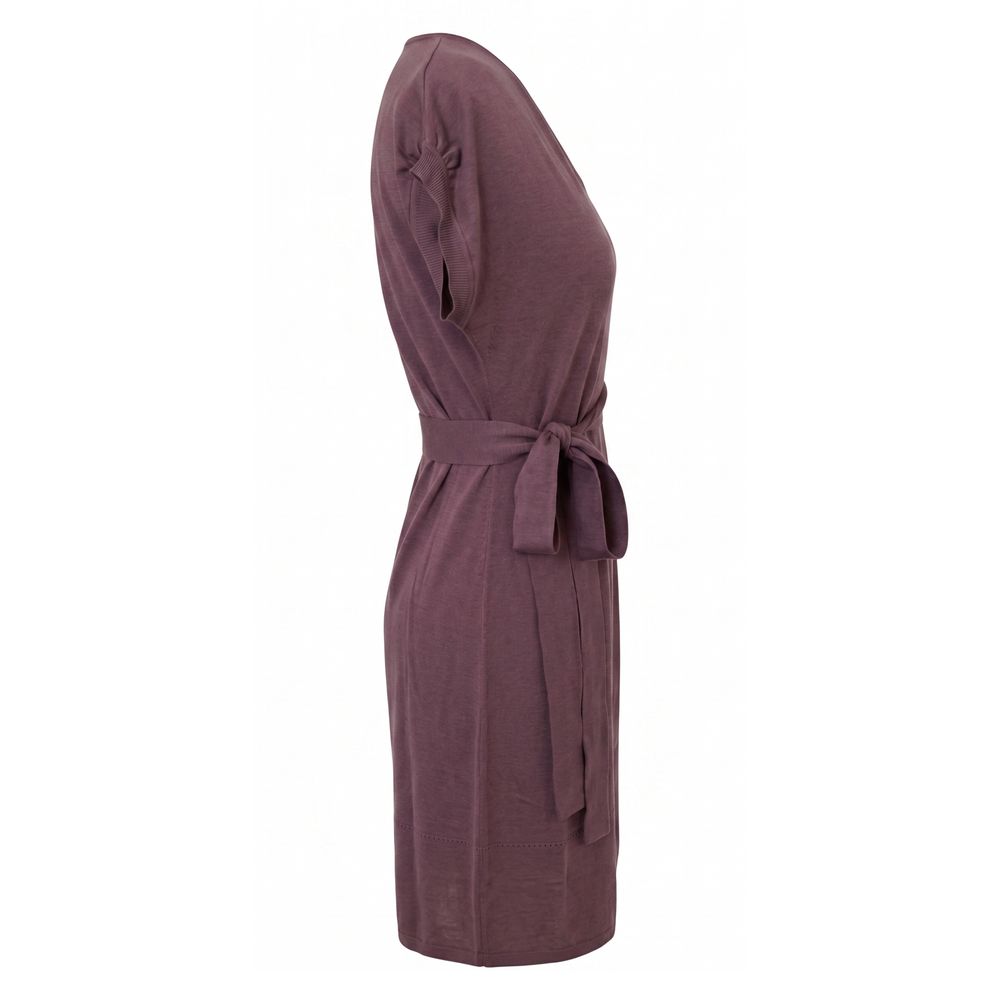 Malo Purple Silk Women Dress