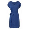 Malo Blue Silk Women Dress