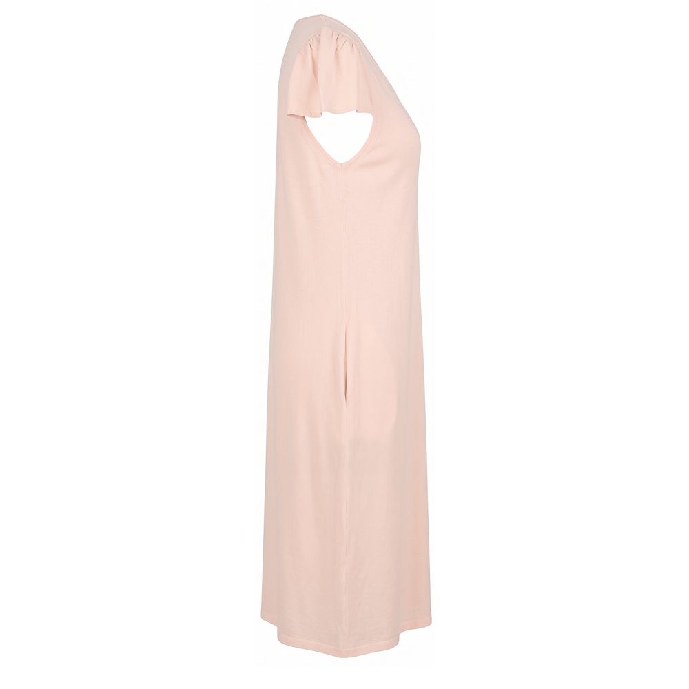Malo Pink Cotton Women Dress