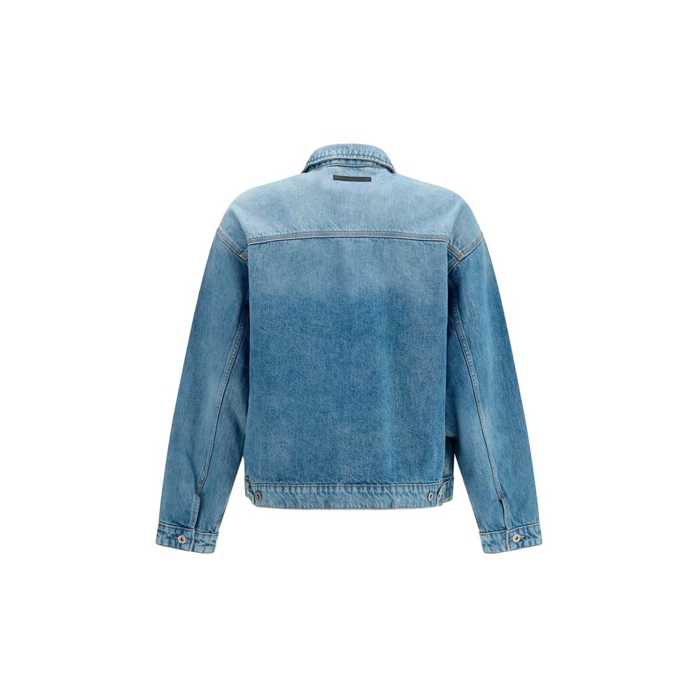 7FOR Blue Cotton Denim Jacket