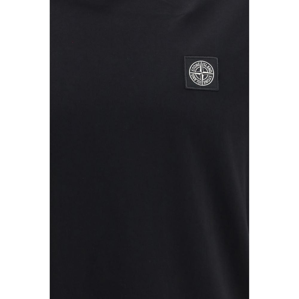 Stone Island Black Cotton T-Shirt
