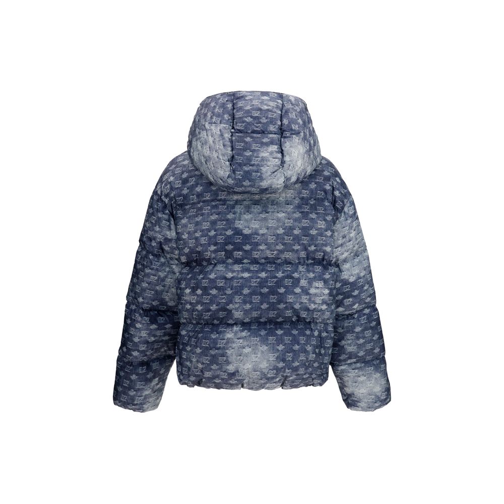 Dsquared² Blue Polyester Full-Length Jacket