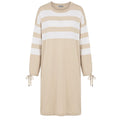 Malo Beige Cotton Women Dress