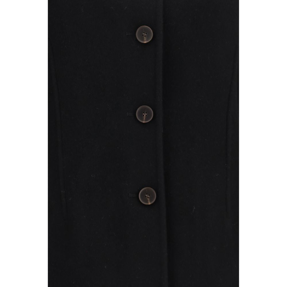 Rohe Black Wool Oves Aries Full-Length Jacket