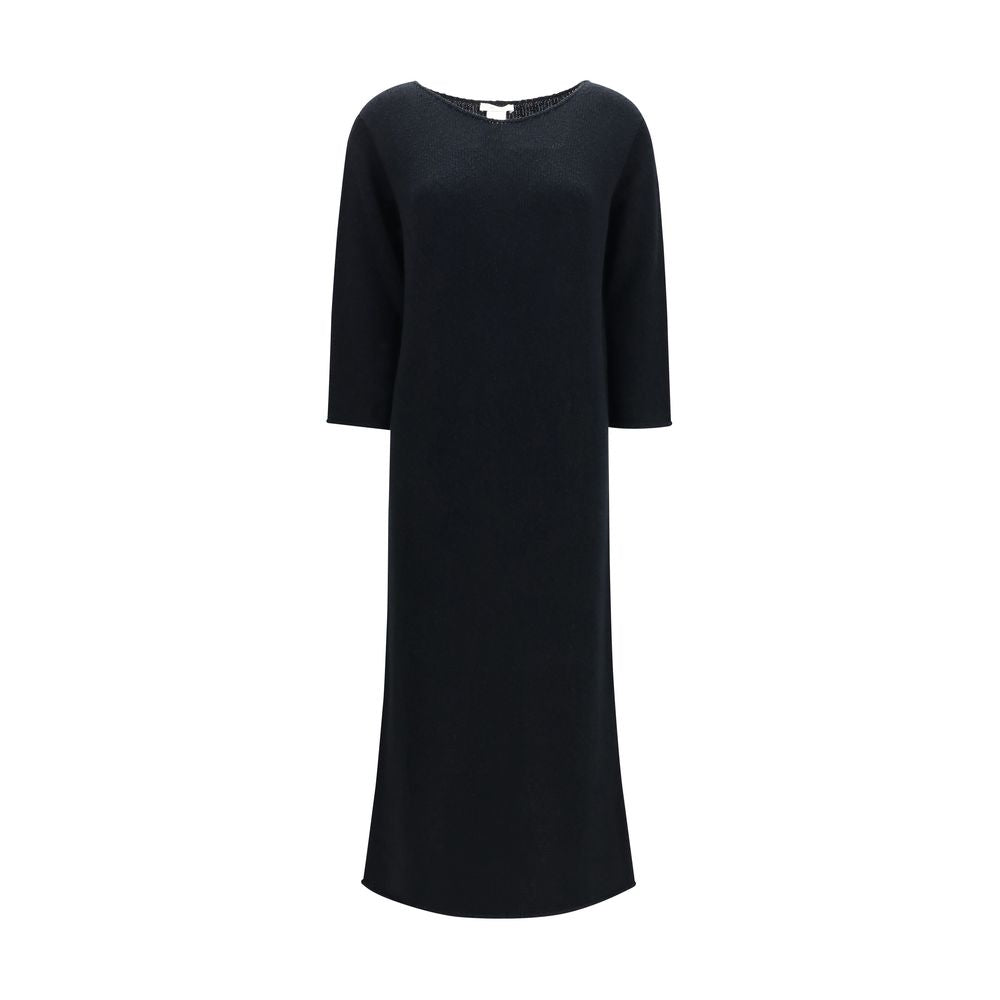 The Row Black Cotton Casual Dress