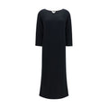 The Row Black Cotton Casual Dress