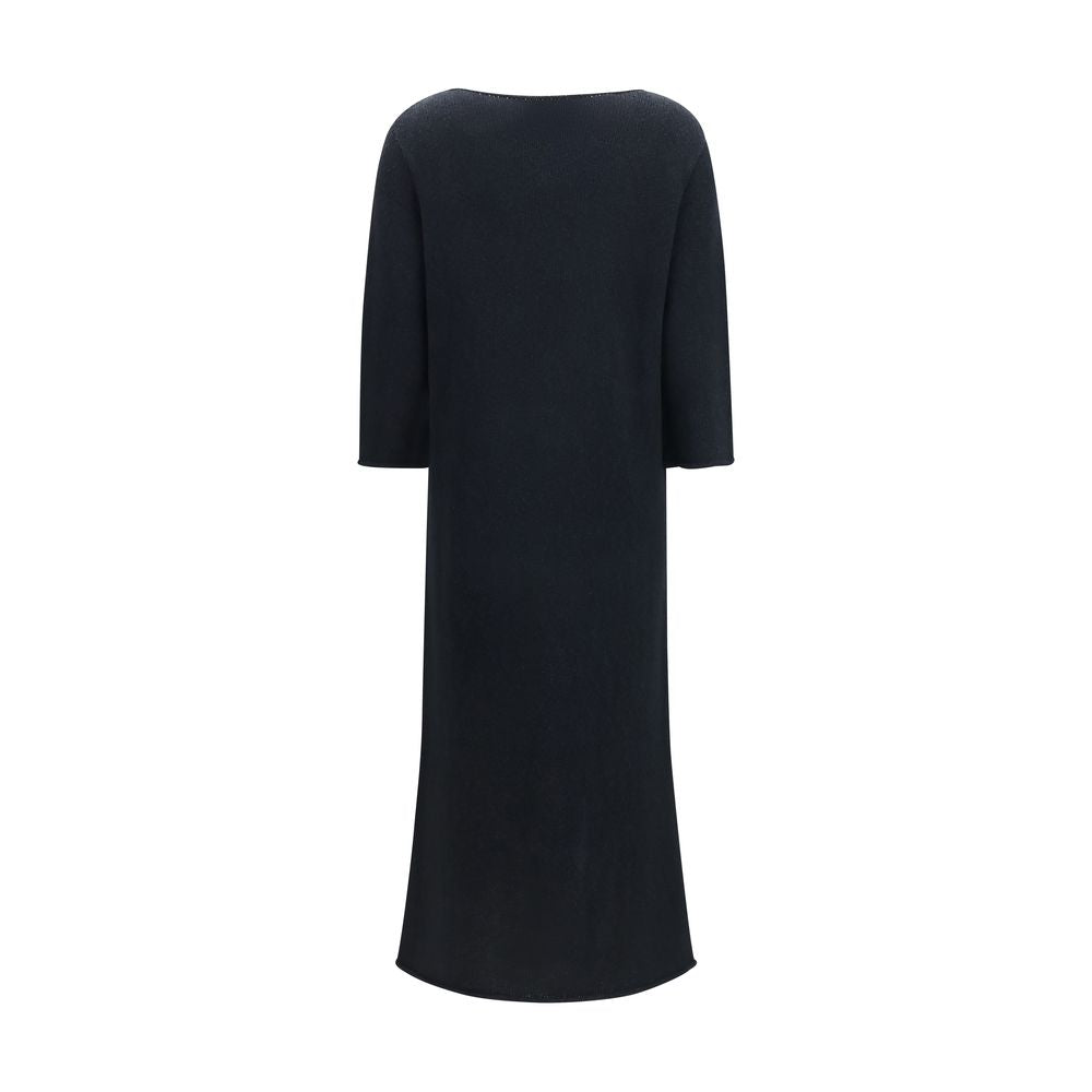 The Row Black Cotton Casual Dress