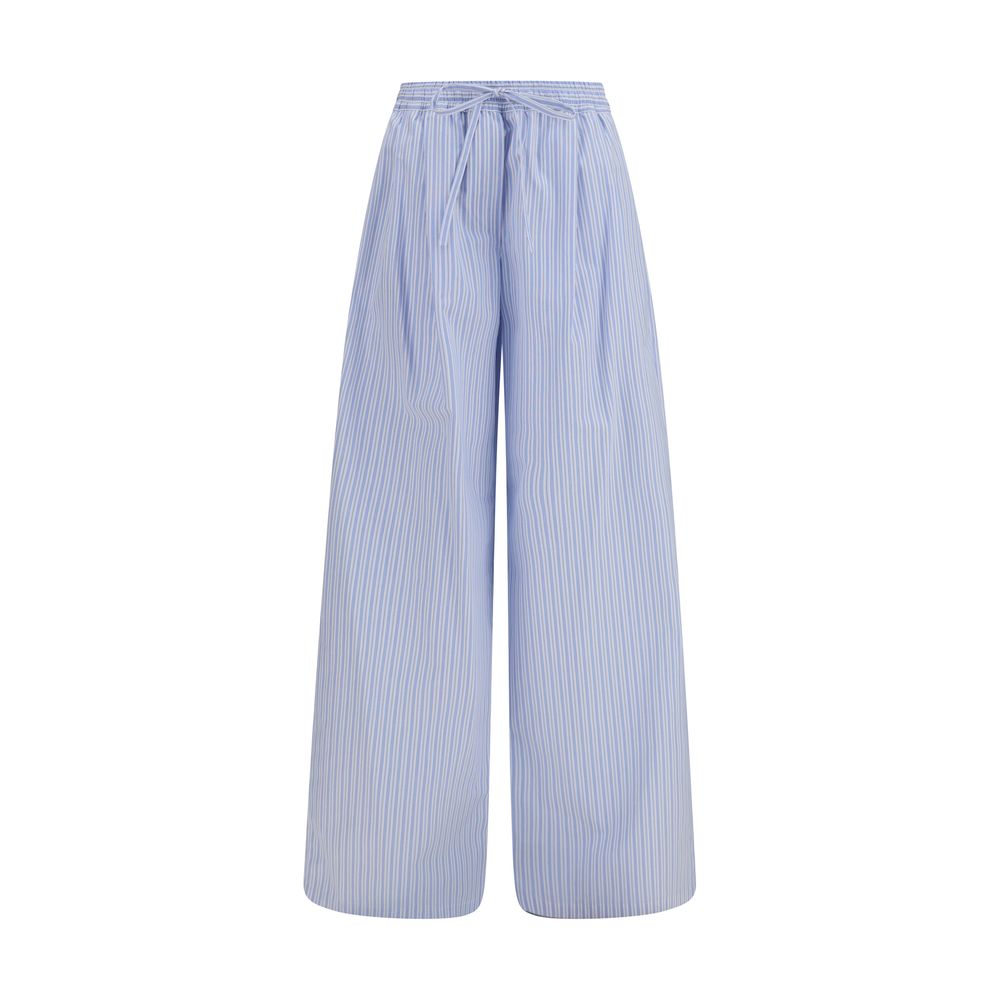 Dolce & Gabbana Blue Cotton Casual Pants