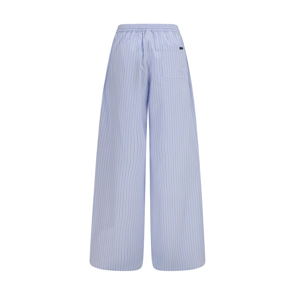 Dolce & Gabbana Blue Cotton Casual Pants