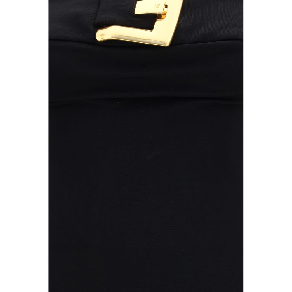 Balmain Black Viscose Cocktail Dress