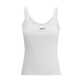 Off-White White Cotton Sleeveles T-Shirt